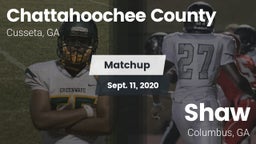 Matchup: Chattahoochee County vs. Shaw  2020