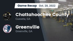 Recap: Chattahoochee County  vs. Greenville  2022
