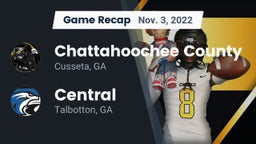 Recap: Chattahoochee County  vs. Central  2022