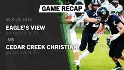 Recap: Eagle's View  vs. Cedar Creek Christian  2016