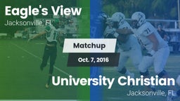 Matchup: Eagle's View vs. University Christian  2016