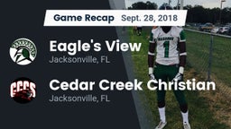 Recap: Eagle's View  vs. Cedar Creek Christian  2018