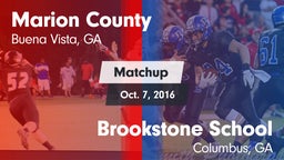 Matchup: Marion County vs. Brookstone School 2016