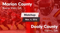 Matchup: Marion County vs. Dooly County  2016