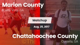 Matchup: Marion County vs. Chattahoochee County  2017