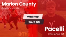 Matchup: Marion County vs. Pacelli  2017