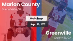 Matchup: Marion County vs. Greenville  2017