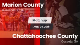 Matchup: Marion County vs. Chattahoochee County  2018
