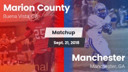 Matchup: Marion County vs. Manchester  2018