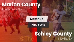 Matchup: Marion County vs. Schley County  2018