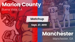 Matchup: Marion County vs. Manchester  2019
