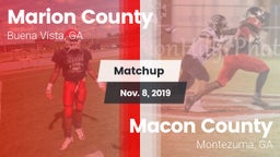 Matchup: Marion County vs. Macon County  2019