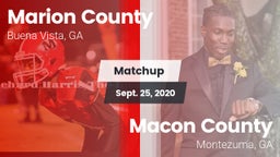 Matchup: Marion County vs. Macon County  2020