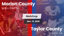 Matchup: Marion County vs. Taylor County  2020