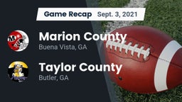 Recap: Marion County  vs. Taylor County  2021