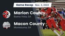 Recap: Marion County  vs. Macon County  2022