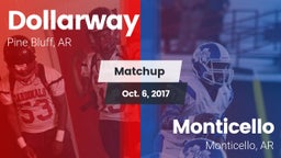 Matchup: Dollarway vs. Monticello  2017