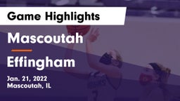 Mascoutah  vs Effingham  Game Highlights - Jan. 21, 2022