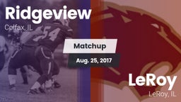 Matchup: Ridgeview vs. LeRoy  2017