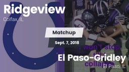 Matchup: Ridgeview vs. El Paso-Gridley  2018