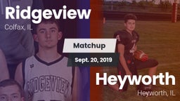 Matchup: Ridgeview vs. Heyworth  2019