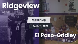 Matchup: Ridgeview vs. El Paso-Gridley  2020