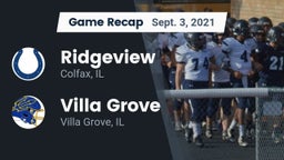 Recap: Ridgeview  vs. Villa Grove  2021