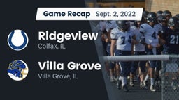 Recap: Ridgeview  vs. Villa Grove  2022