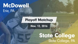 Matchup: McDowell vs. State College  2016