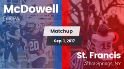 Matchup: McDowell vs. St. Francis  2017