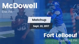 Matchup: McDowell vs. Fort LeBoeuf  2017