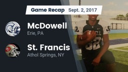 Recap: McDowell  vs. St. Francis  2017