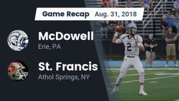 Recap: McDowell  vs. St. Francis  2018