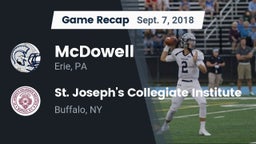 Recap: McDowell  vs. St. Joseph's Collegiate Institute 2018