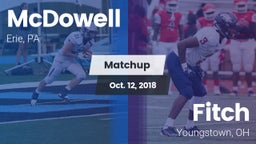 Matchup: McDowell vs. Fitch  2018