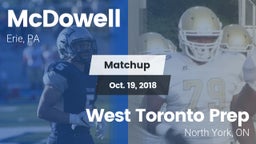 Matchup: McDowell vs. West Toronto Prep 2018