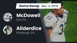 Recap: McDowell  vs. Allderdice  2018