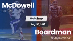 Matchup: McDowell vs. Boardman  2019