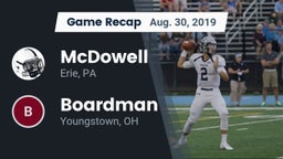 Recap: McDowell  vs. Boardman  2019