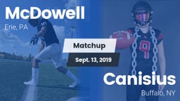 Matchup: McDowell vs. Canisius  2019