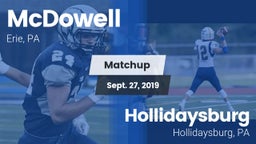 Matchup: McDowell vs. Hollidaysburg  2019