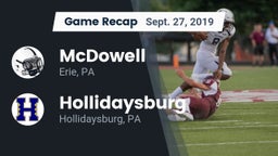 Recap: McDowell  vs. Hollidaysburg  2019
