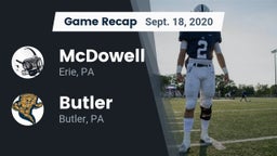 Recap: McDowell  vs. Butler  2020