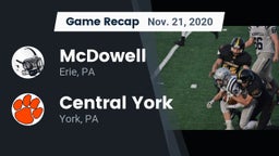 Recap: McDowell  vs. Central York  2020