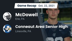 Recap: McDowell  vs. Conneaut Area Senior High 2021