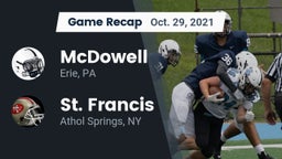 Recap: McDowell  vs. St. Francis  2021