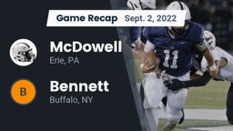 Recap: McDowell  vs. Bennett  2022