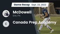 Recap: McDowell  vs. Canada Prep Academy 2022