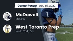 Recap: McDowell  vs. West Toronto Prep 2022
