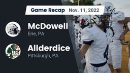 Recap: McDowell  vs. Allderdice  2022